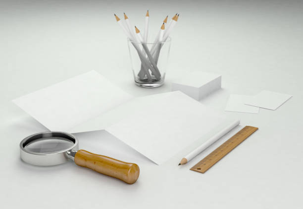 istock Corporate Stationery Branding Mock-up on white background 1002072020