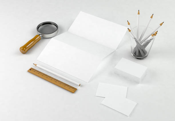 istock Corporate Stationery Branding Mock-up on white background 1002072048