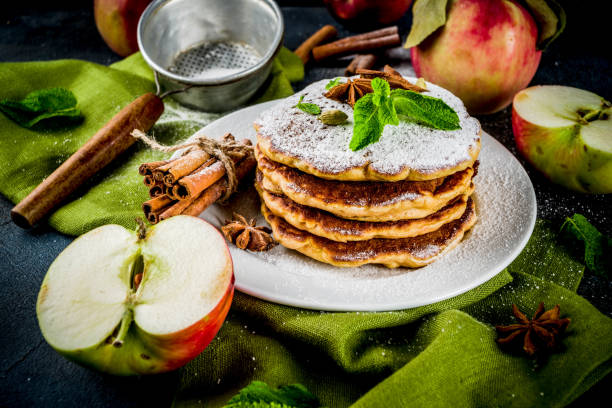 istock Sweet and spicy apple pancakes 1002079050