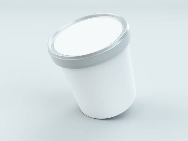 istock white paper canister with silver lid for ice cream and yogurt mockup 1002086888
