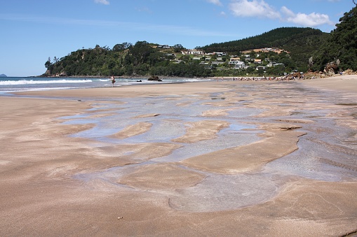 North Island landscape, New Zealand - Hot Water Beach. Waikato region.