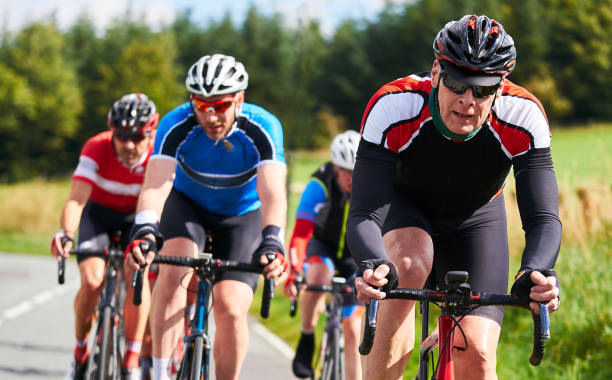 istock Cyclists racing on country roads. 1002112222