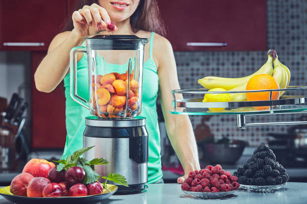 istock Fruits leaves and vegetables on blurry background. 1002127598