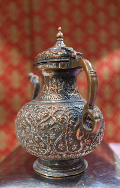 istock Closeup of decorative antique Arabian teapot 1002133146