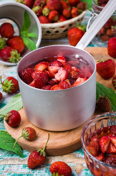 istock Slices of red strawberries 1002135446
