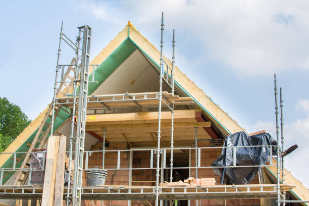 istock Roof of new house as construction site 1002136426