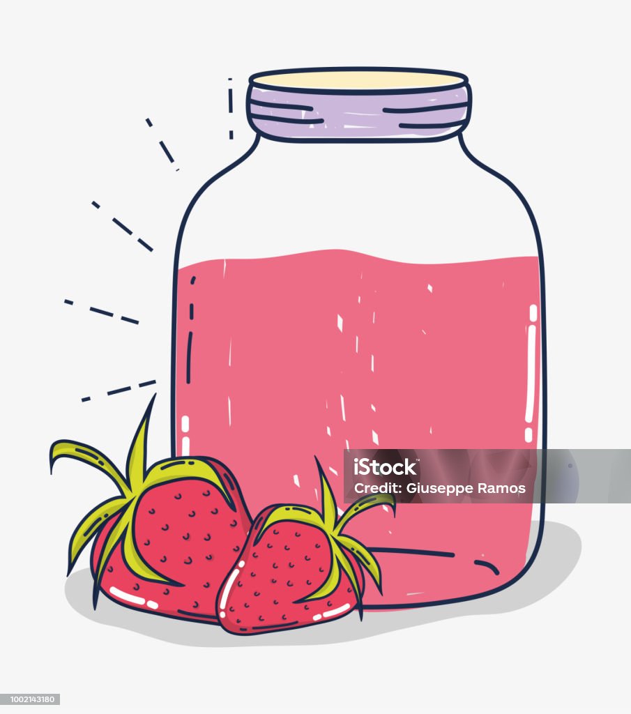 Phim Hoạt Hình Nước Ép Trái Cây Dâu Tây Hình minh họa Sẵn có - Tải ...