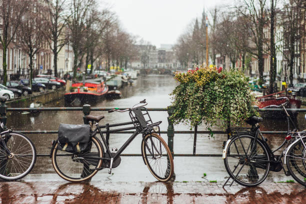istock Bike on day light during the rain. 1002144970