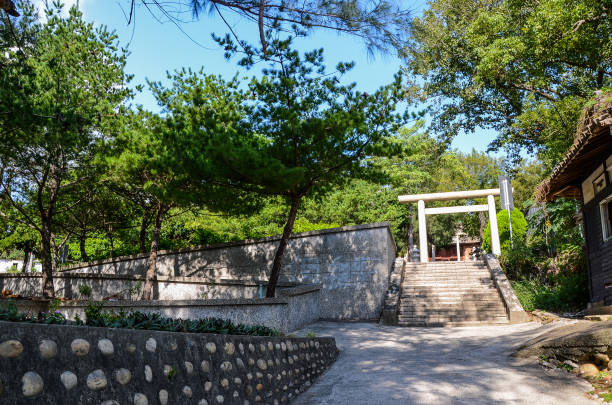 Miaoli Tongxiao stone torii.