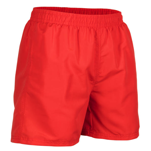 istock Red men shorts for swimming 1002149636