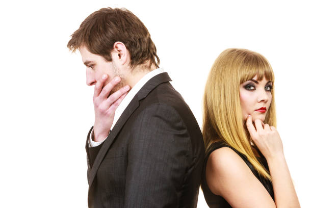 istock Couple ignore each other after arguement. 1002152814