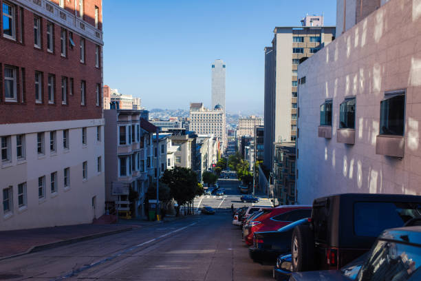 istock San Francisco downtown with typical building and  skyscrapers in sunny day. California 1002154100