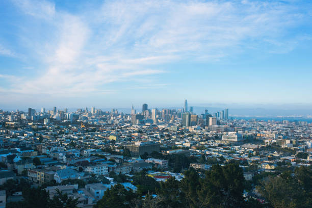 istock Aerial view on San Francisco skyscrapers and downtown. 1002154878