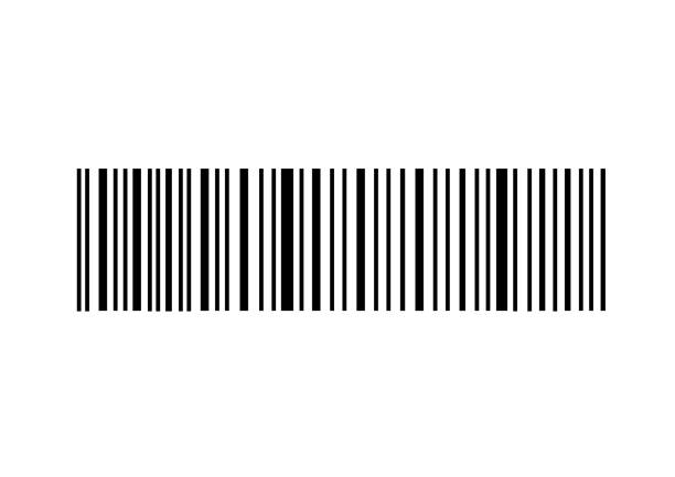 Simple bar code Simple bar code illustration artificial stock illustrations