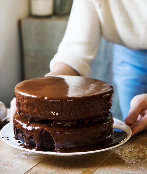 istock Chocolate fudge cake photography recipe idea 1002175180