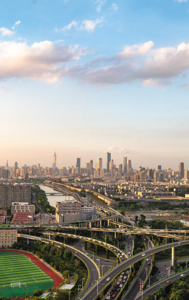 istock Interchange to the city in Nanjing 1002195566