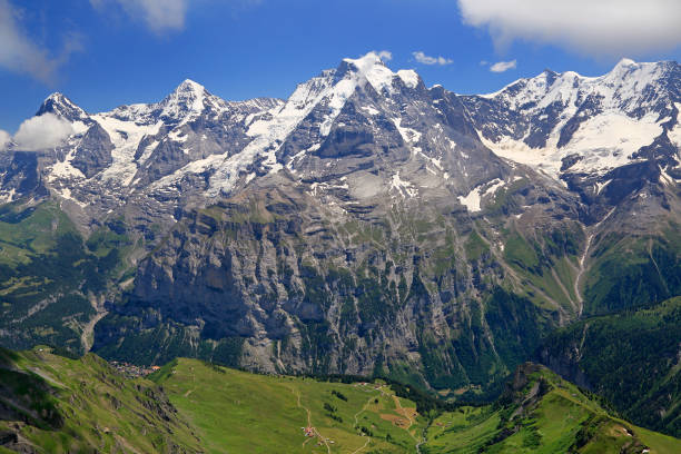 istock Summer in the Swiss Alps in Murren area 1002208364