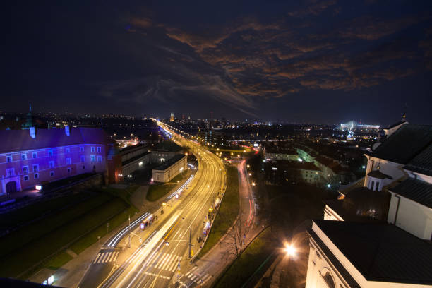 istock Panorama of Warsaw at night 1 1002217016