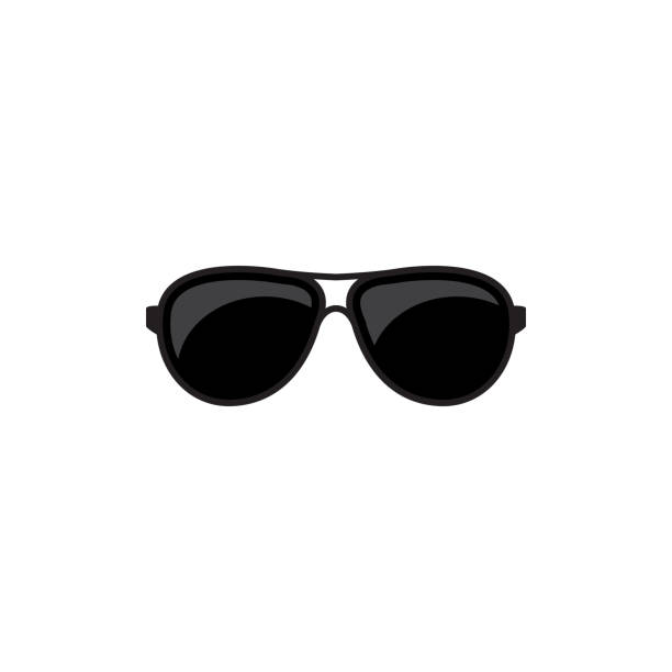 sonnenbrille vektor icon - aviator glasses stock-grafiken, -clipart, -cartoons und -symbole