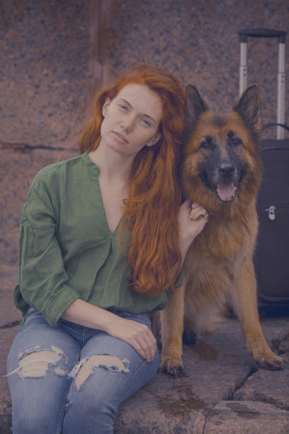istock Girl hugging her dog a sheepdog 1002231302