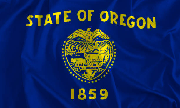 istock Flag of Oregon Background, The Beaver State 1002231990