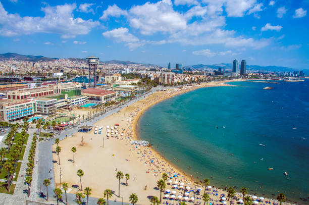 istock Barceloneta beach in Barcelona 1002239108