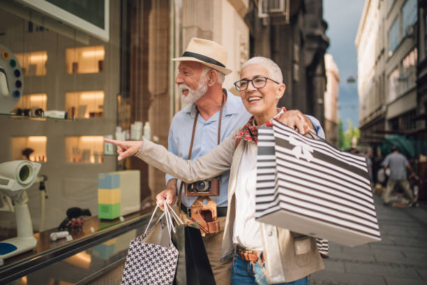 istock Senior couple window shopping 1002255364