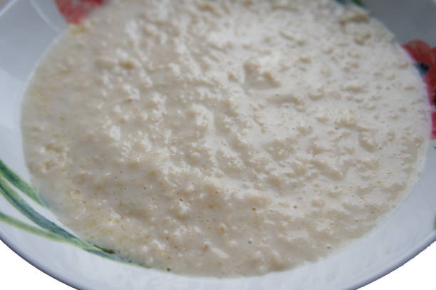 istock Porridge or oats dishes breakfast on white plate 1002260600