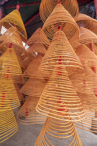 istock Burning incense coils at A-ma temple 1002275166