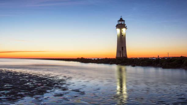 istock Sunset at New Brighton Lighthouse - Wirral 1002285982