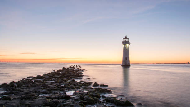 istock Sunset at New Brighton Lighthouse - Wirral 1002286030