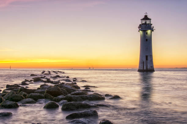 istock Sunset at New Brighton Lighthouse - Wirral 1002286040
