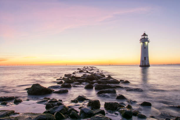 istock Sunset at New Brighton Lighthouse - Wirral 1002286300
