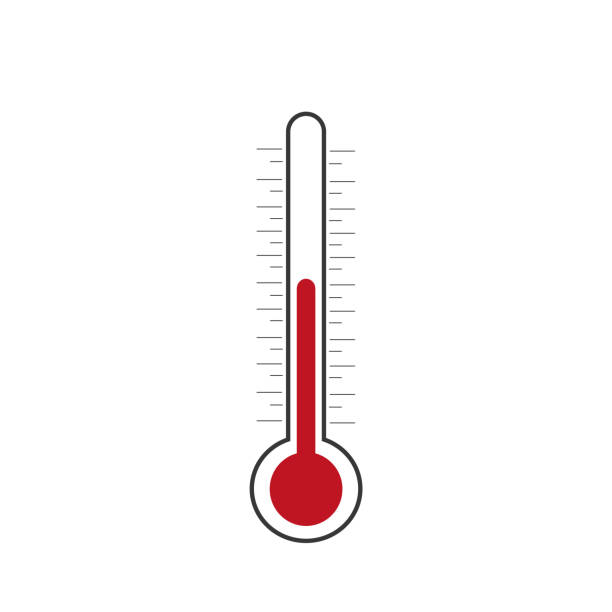 Thermometer. Vector Thermometer. Vector thermometer stock illustrations
