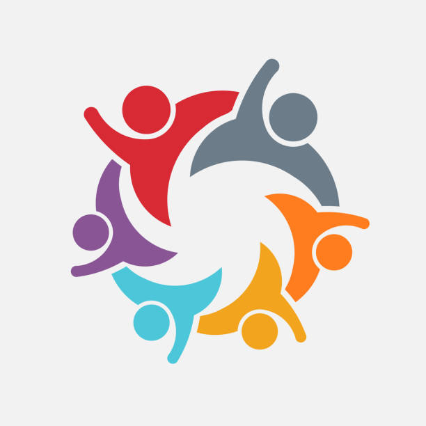 istock People Family logo. Parents and kids. Vector illustration 1002312298