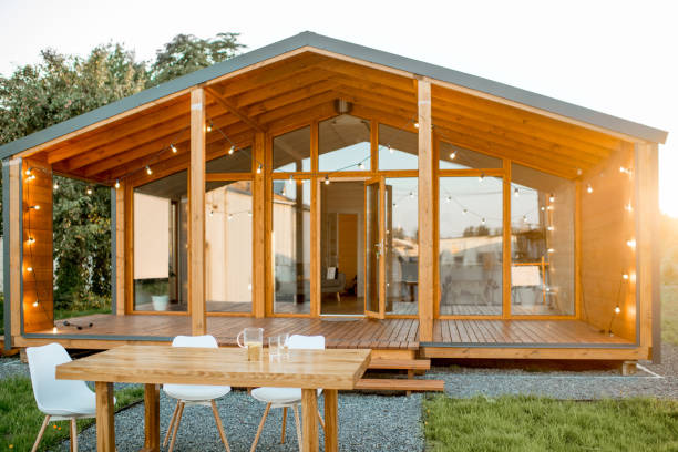 istock Dining table near the house 1002326420