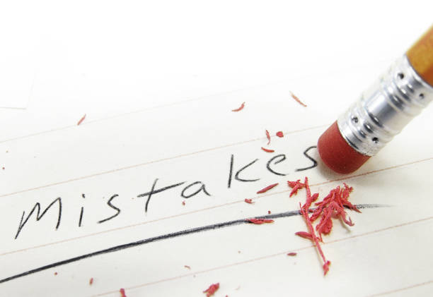 Fixing a mistake Pencil eraser correcting a mistake on paper proof reading documents stock pictures, royalty-free photos & images