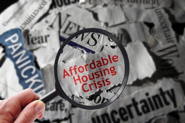 Affordable Housing Crisis stock photo