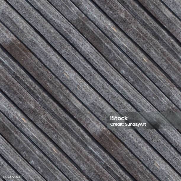 Seamless Pattern Of Wooden Planks Wall Stock Photo - Download Image Now - Abstract, Back, Built Structure