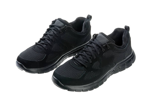 istock Black Sports Shoes 1002409836