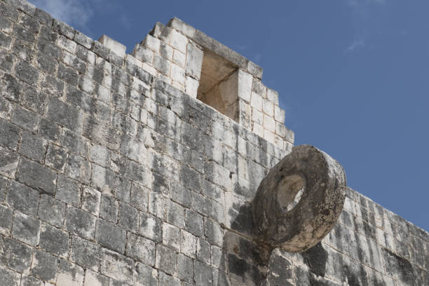 Grand Ballcourt at Chichen Itza Ballgame court at Chichen Itza. Chichen Itza was a large pre-Columbian city built by the Maya people, located in Tinúm Municipality, Yucatán State, Mexico. ulama stock pictures, royalty-free photos & images