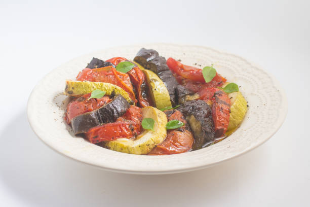 istock Ratatoullie. Egg plant, Tomatoes and Zucchini. 1002415666