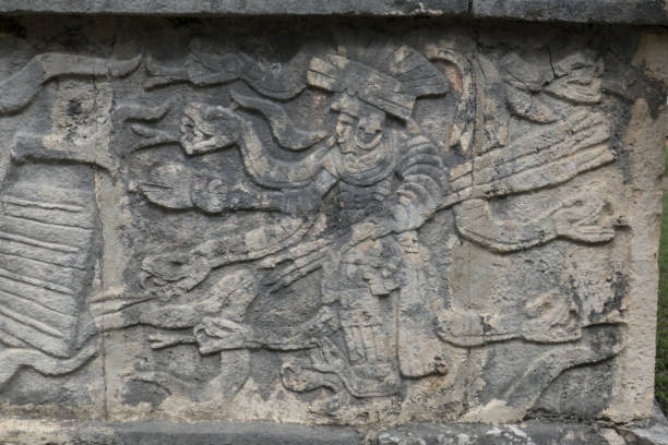 istock Platform of the skulls stone carvings 1002417750