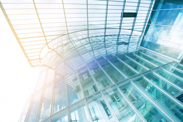 istock Bright future, finance buildings seen from below 1002418180