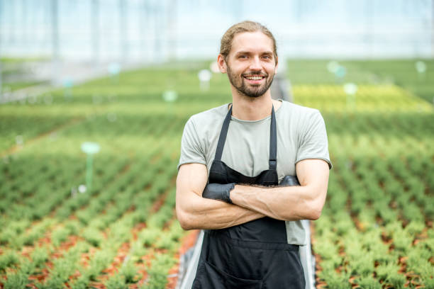 istock Worker in the greenhouse 1002418274