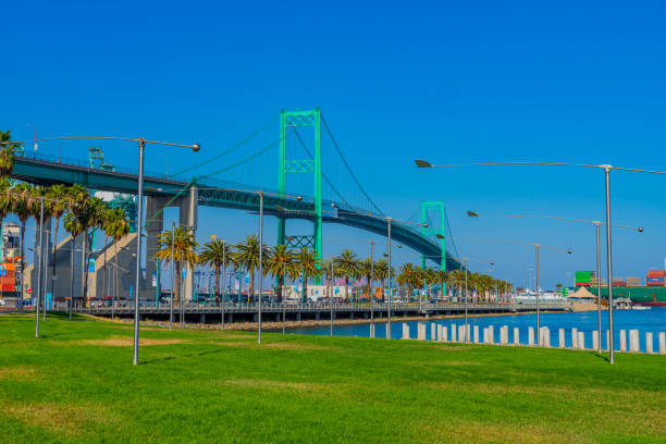 istock Vincent  Thomas Bridge from San Pedro to Long Beach, California 1002431138