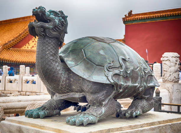 istock Forbidden city turtle sculpture, Beijing, China 1002438434
