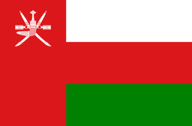 オマーンの国旗、オマーンの正確な色、本当の色の公式旗 - oman flag national flag symbol点のイラスト素材／クリップアート素材／マンガ素材／アイコン素材