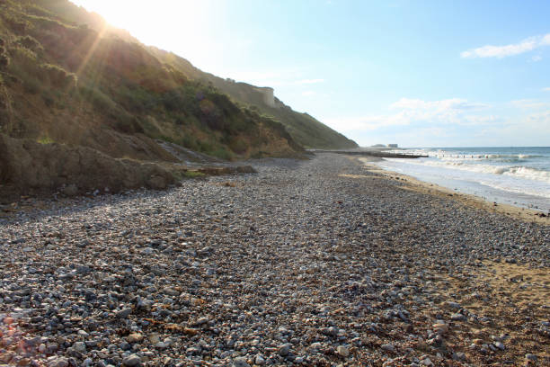 istock A gravel beach with a hill on the left side