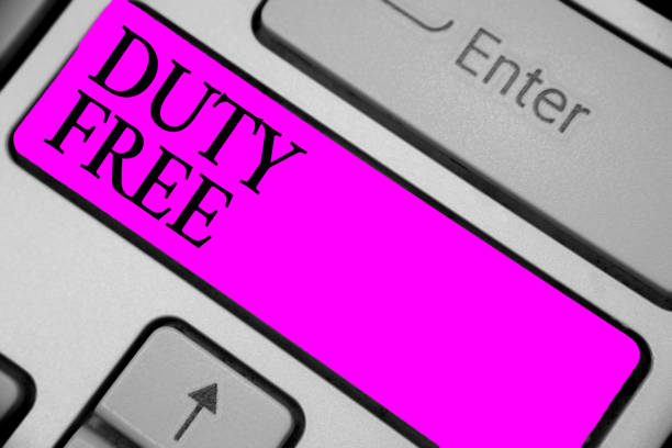 Handwriting text writing Duty Free. Concept meaning Store or establisbhement that sells imported products witout tax Keyboard purple key Intention create computer computing reflection document. Handwriting text writing Duty Free. Concept meaning Store or establisbhement that sells imported products witout tax Keyboard purple key Intention create computer computing reflection document witout stock pictures, royalty-free photos & images